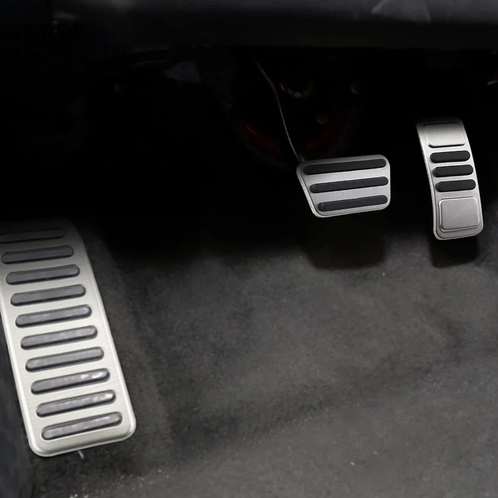 Auto pedale für Ford Mustang 2015-2022 Gaspedal Bremse Fuß stütze Pedal abdeckung Pad Edelstahl Innen zubehör