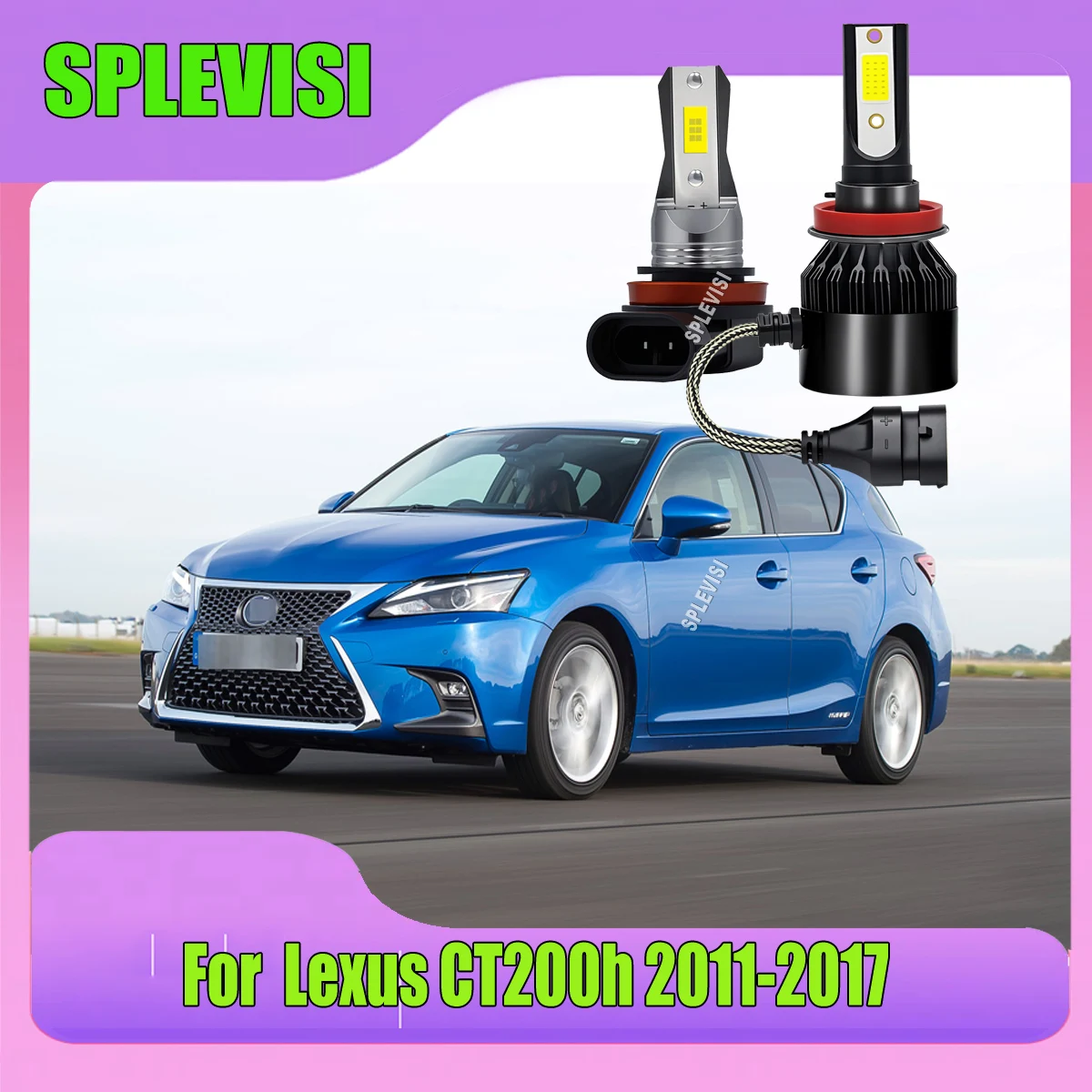 

LED 60W Headlight High Low Fog Light - Illuminate Your Path with Precision For Lexus CT200h 2011 2012 2013 2014 2015 2016 2017