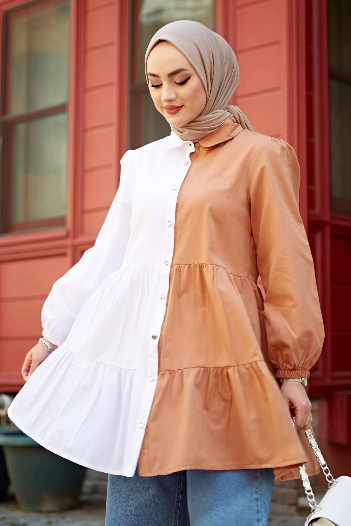 Double Color Tunik MD- Camel