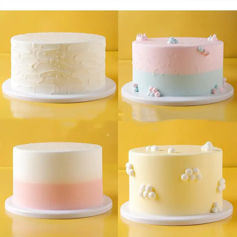 6/8 Inch Simulation Cake Model Plastic Silica Gel Artificial Window Display Samples Decorating Supplies Fake