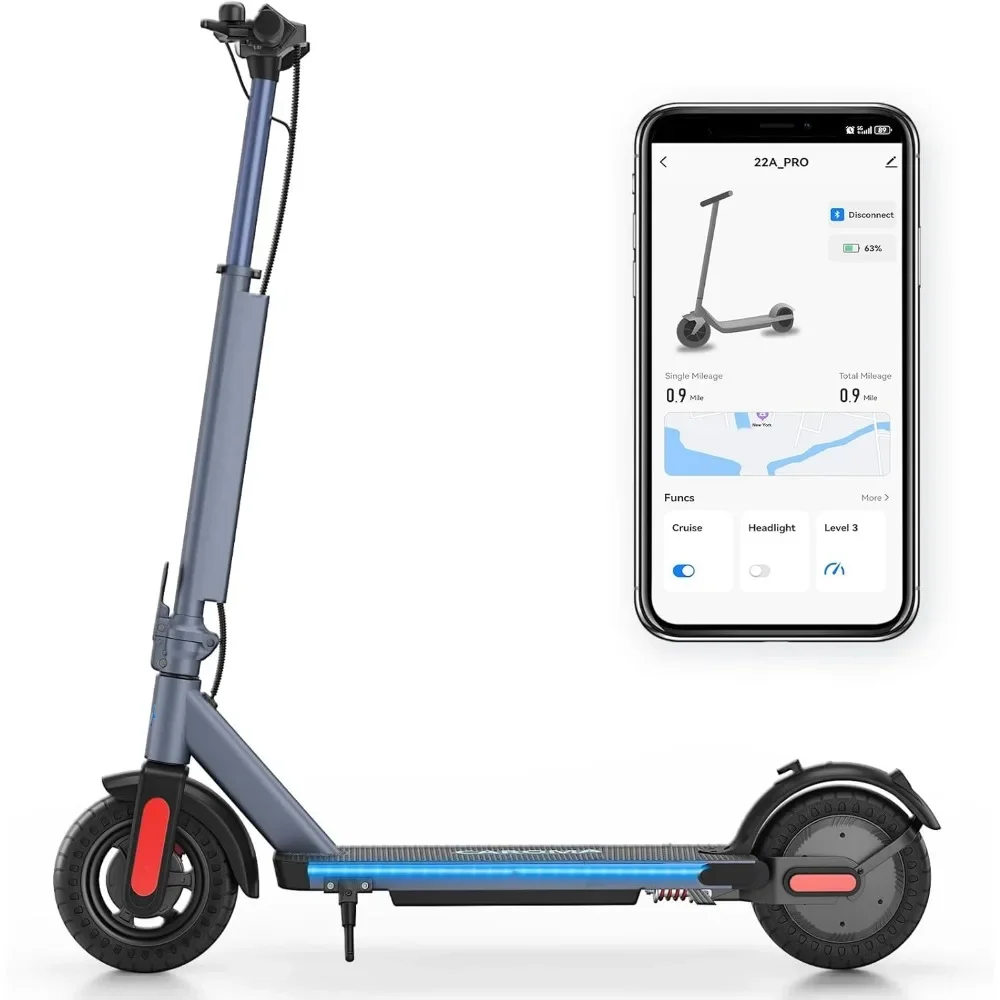 

Electric Scooter,500W Cruise Control Electric Scooter,9/10" Solid Tires,Fast Folding E Scooter Bike For Commute,Shock Absorption