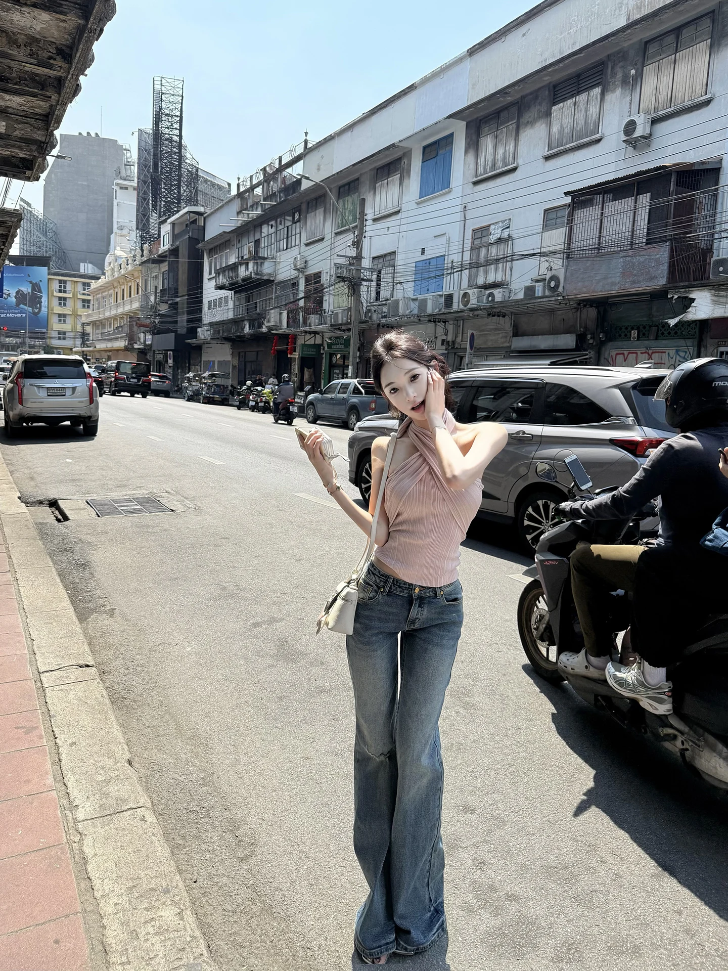 

J Studio Vintage Heavy Waed Low Waist Versatile Long Legged Denim Jeans Casual Commute Sle Straight Cut No Stretch