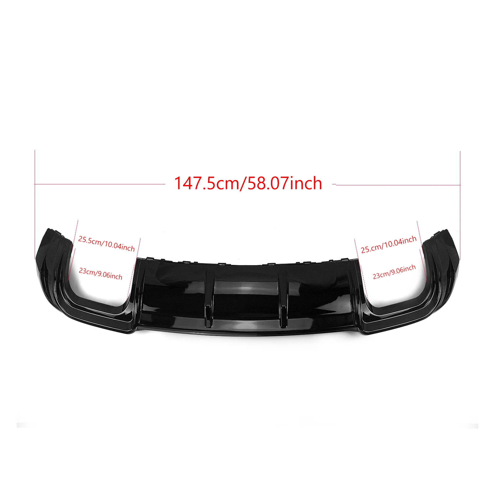 

Car Rear Bumper Diffuser Lip Spoiler For Audi A3 S Line S3 Sedan 2017-2020 Rear Splitter Plate Body Kit Protector Guard Aprons