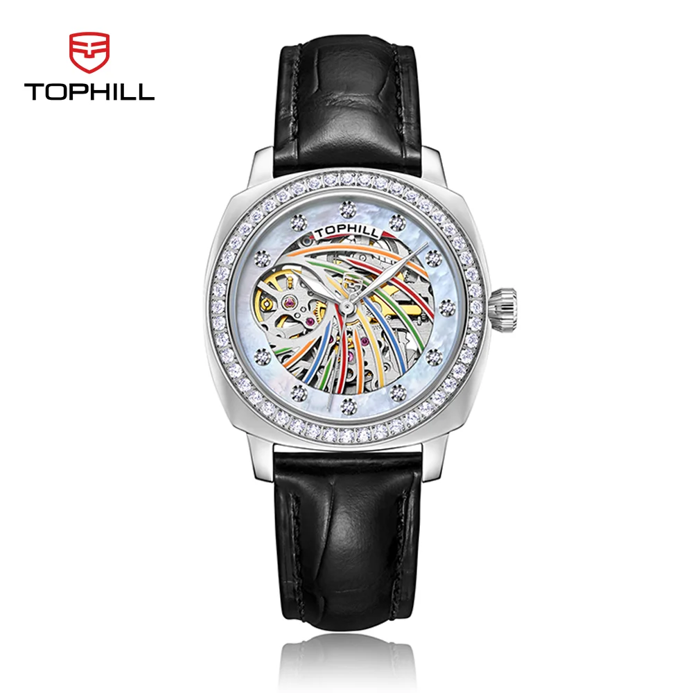 

TOPHILL 35mm New Luxury Watch Automatic Mechanical Watches for woman 50M Waterproof Luminous Sapphire Crystal Ladies wristwatch