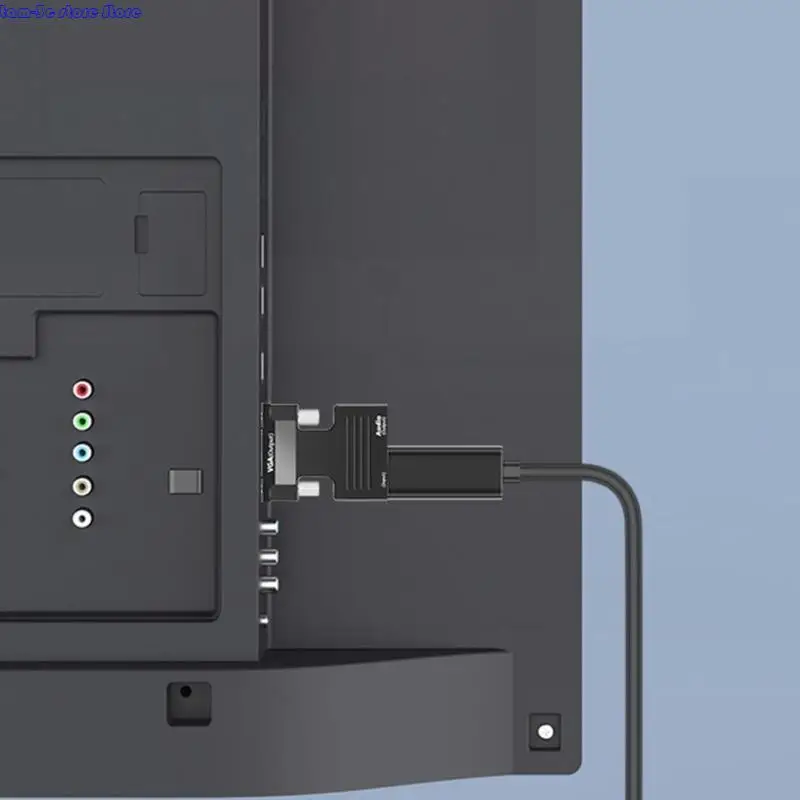 D0UA VGA с HDMI-совместимым адаптером преобразователя 1080p VGA Adapter для PC Laptop HDTV