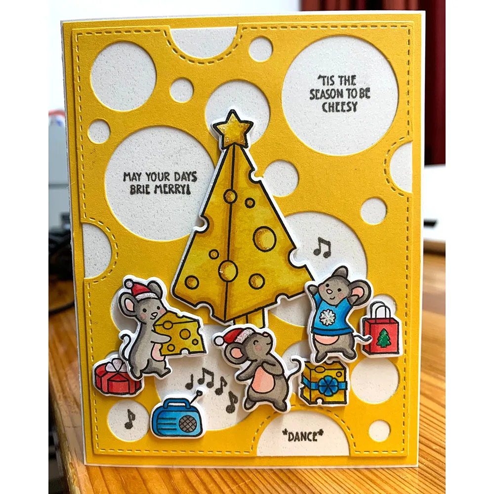 Хэллоуин Рождество мышь мышь летучая мышь пингвин тыква прозрачный штамп и штамп для изготовления карт