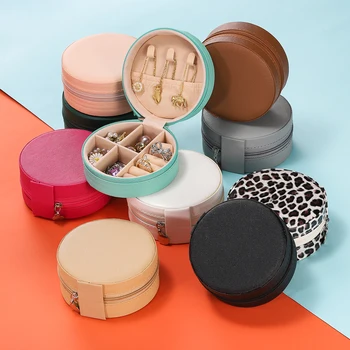 Samt-Schmuckschatulle, multifunktionaler Schutz, Schmuck-Aufbewahrungsbox, Ohrringe, Halskette, Ring, Schmuck-Organizer, Behälter für Schmuckstück