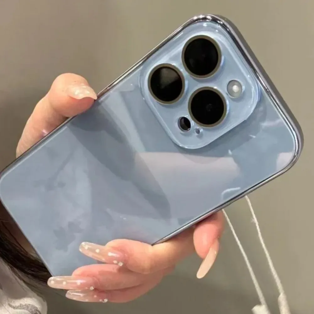 Luxuriöse Kamera-Schutzhülle aus gehärtetem Glas für iPhone 17 16 15 14 13 12 11 Pro Max mit galvanisiertem Stoßfänger und stoßfester Hartschale – Detail 5