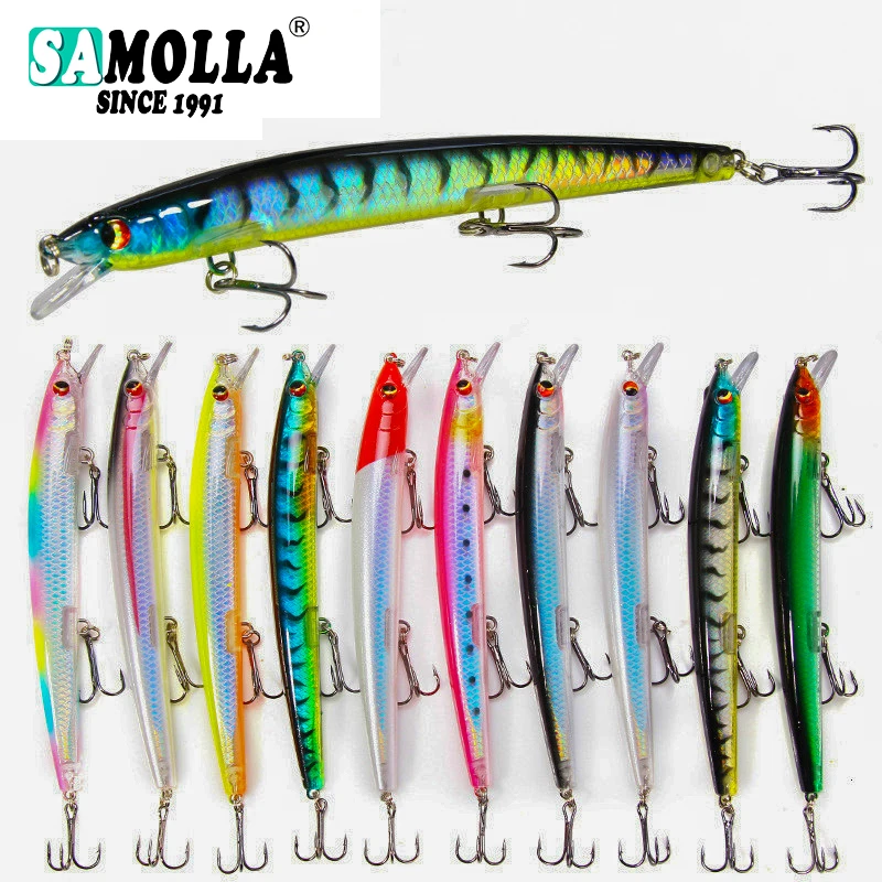 Wobbler Minnow para Lubina – Tiro largo 14,5g