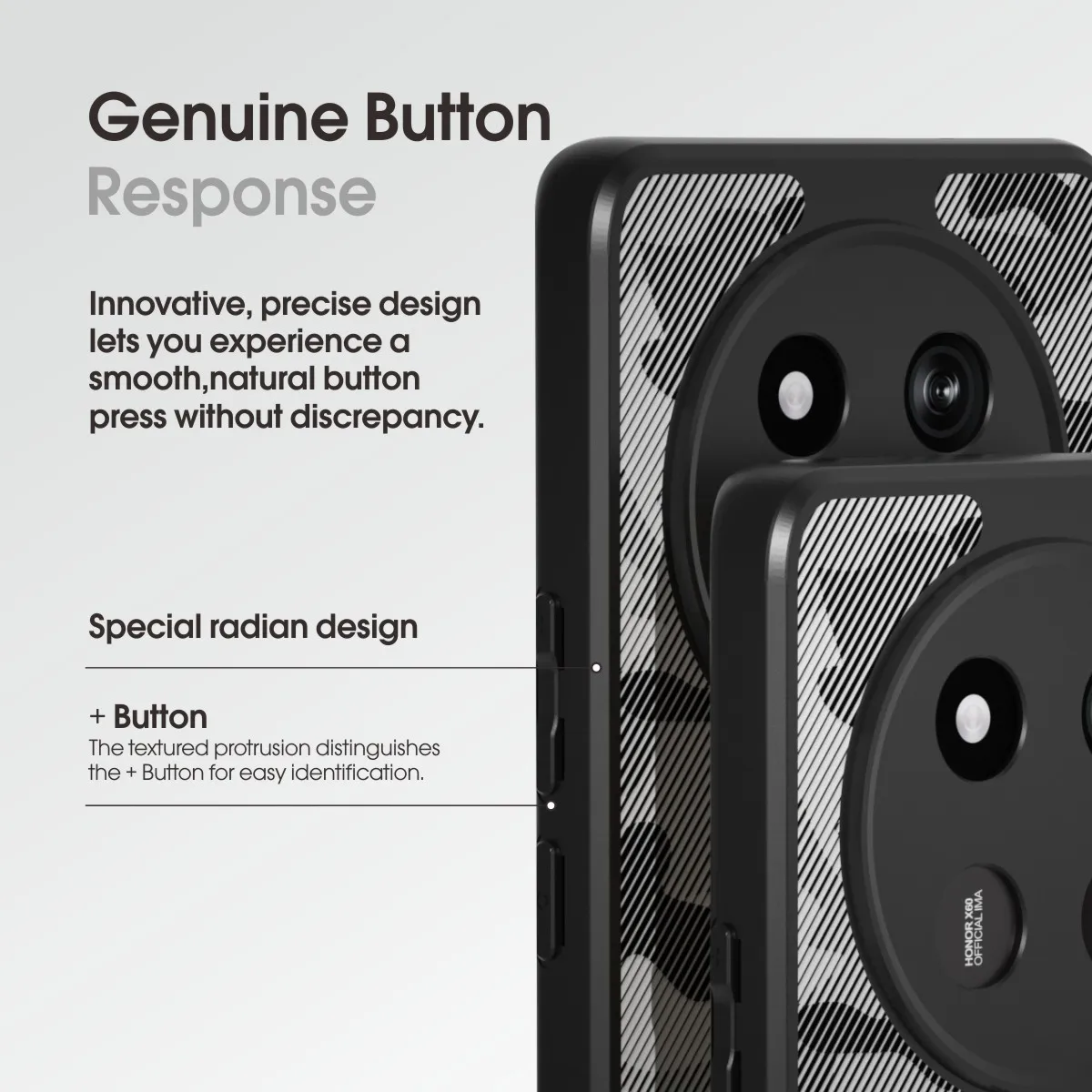 Shockproof Anti-Fingerprint Case for Honor X9C/X60 Pro/ Magic7 Lite, Military Camo Protective Cover with Wrist Strap