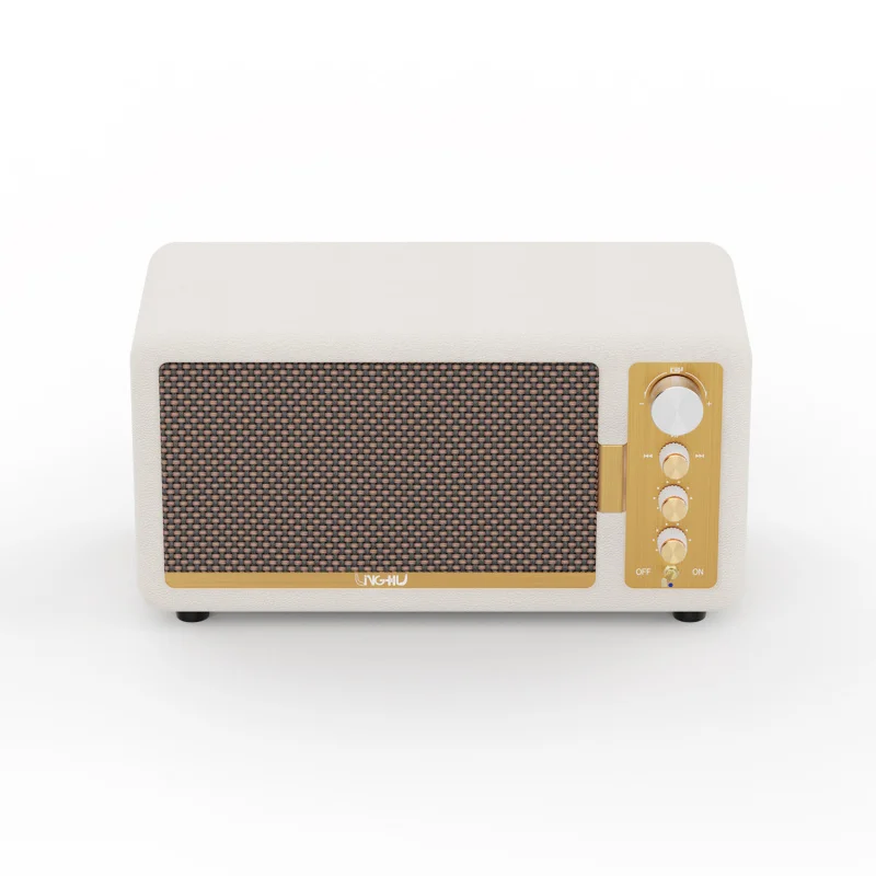 

WS-009 Leather Retro Bluetooth Speaker Foreign Trade Sound Blaster Subwoofer Home Theater Audio