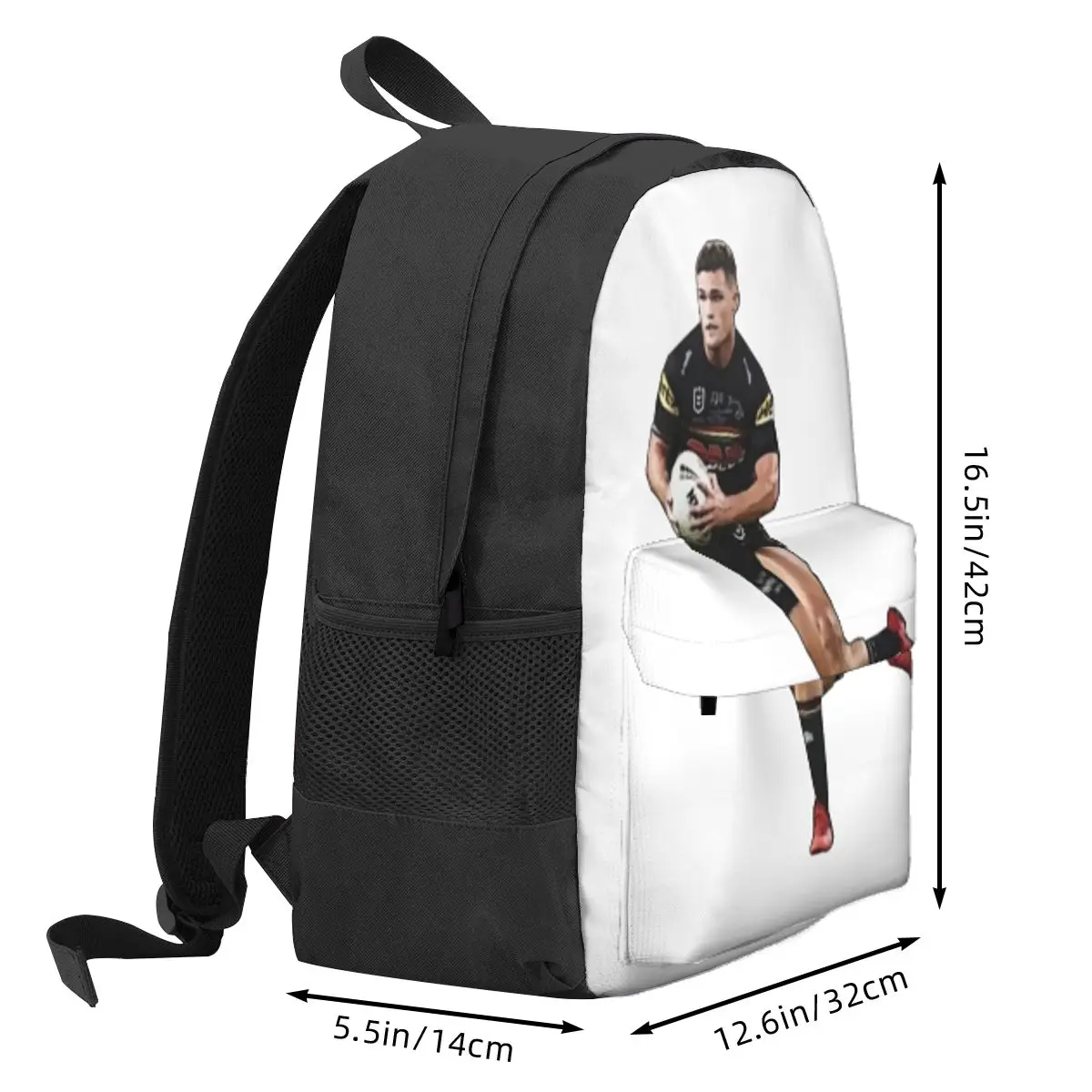 Nathan Cleary Penrith Panthers Student Backpack School Bag Hiking Travel Daypack for Men Women Bookbag Shoulder Bags