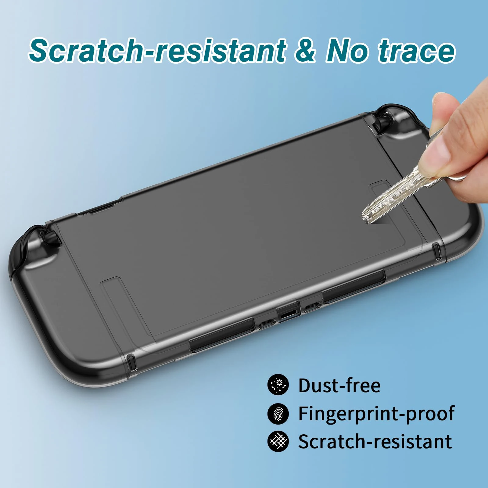 Para switch 2 capa transparente compatível com switch 2, switch 2 capa acoplável com protetor de tela 4k hd, capa protetora para pc