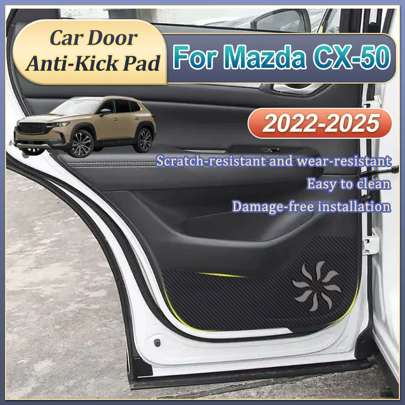 

Accessories For Mazda CX-50 CX50 2022 2023 2024 2025 Car Door Anti-Kick Pad Scratch Resistant Film Protection Sticker Interior
