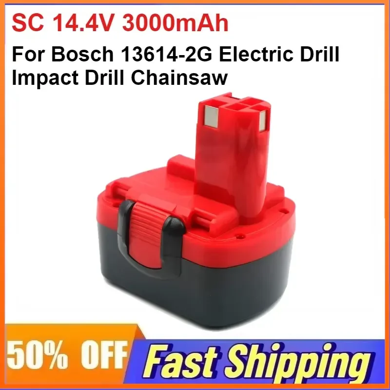 

SC 14.4V 3000mAh Rechargeable Battery for Bosch 13614-2G Electric Drill Impact Drill Chainsaw Lithium Battery