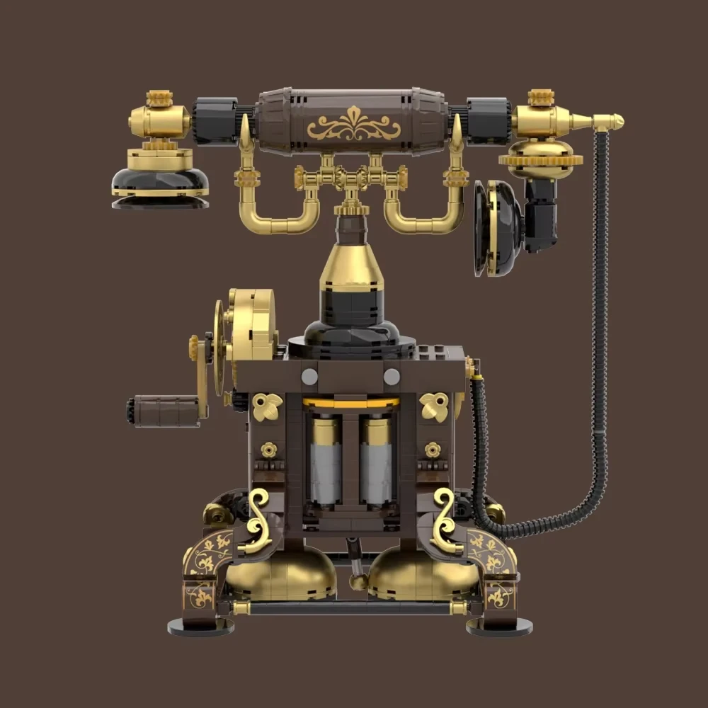 Kids Moc Bouwstenen Speelgoed Klassieke Creatieve Retro Telefoon Desktop Decoratie voor Kinderen Volwassenen Presenteert Verjaardag