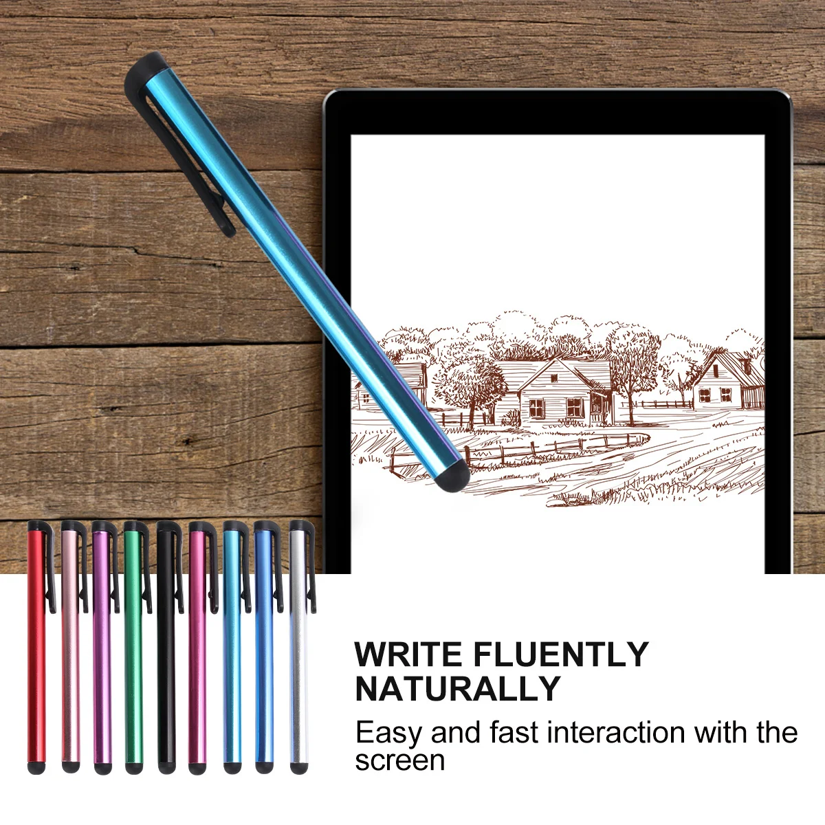 

30Pcs Stylus Pen for Phone and Tablet Natural Writing Feel Fast Response Touch Screen Pen for Document Marking Email Notes