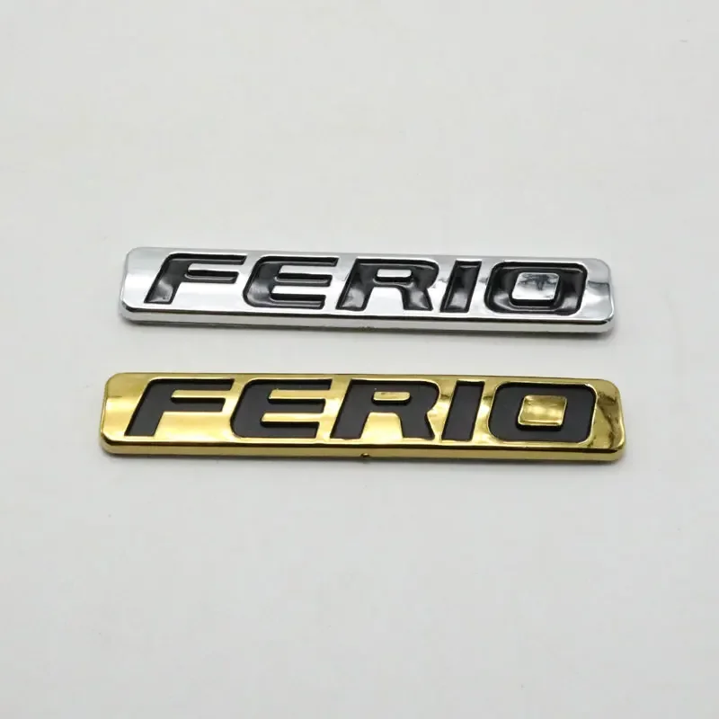 For Civic Ferio Emblem Badge Car Sticker Rear Trunk 3D Letter Logo Nameplate Decal