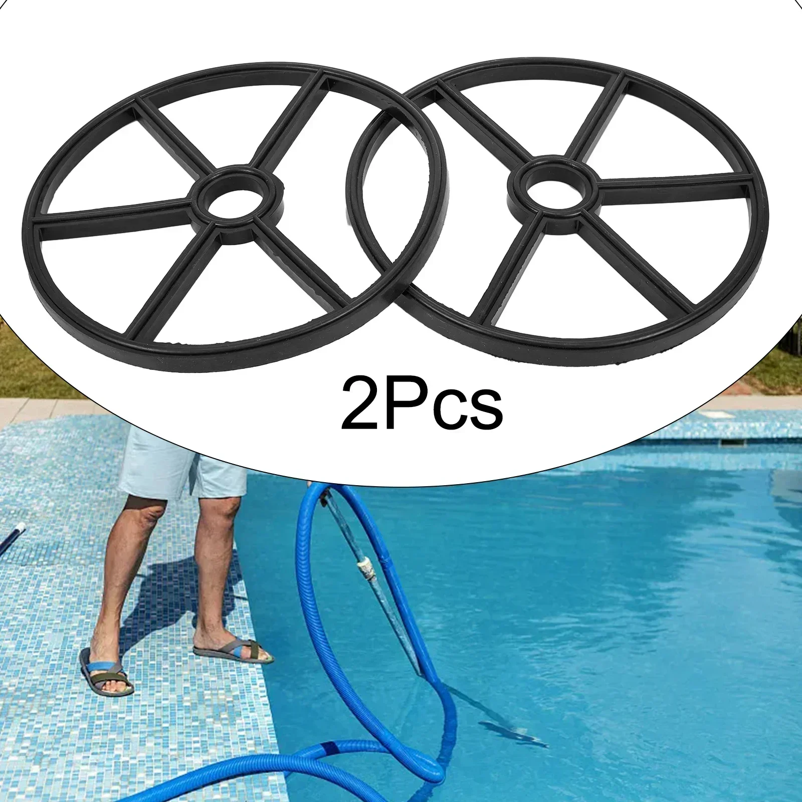 Joint d\'araignée pour vannes multiports et filtre à sable, outil électrique de piscine de jardin, joints durables, 2 pièces, éventuelles X0710XD