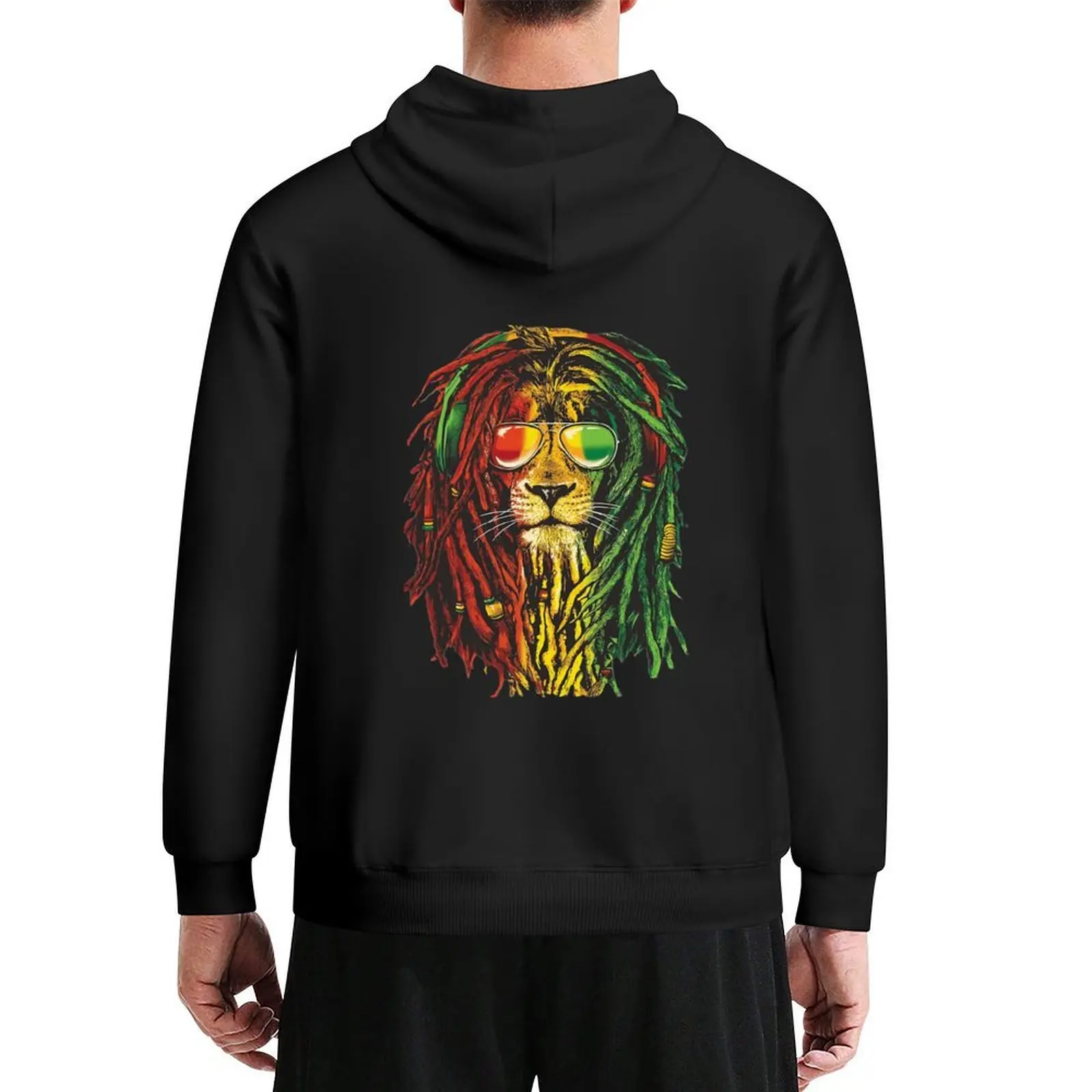 

Bob Marley Rasta Lion Art for Reggae Lover Hoodie clothes for men anime clothing mens hoodie