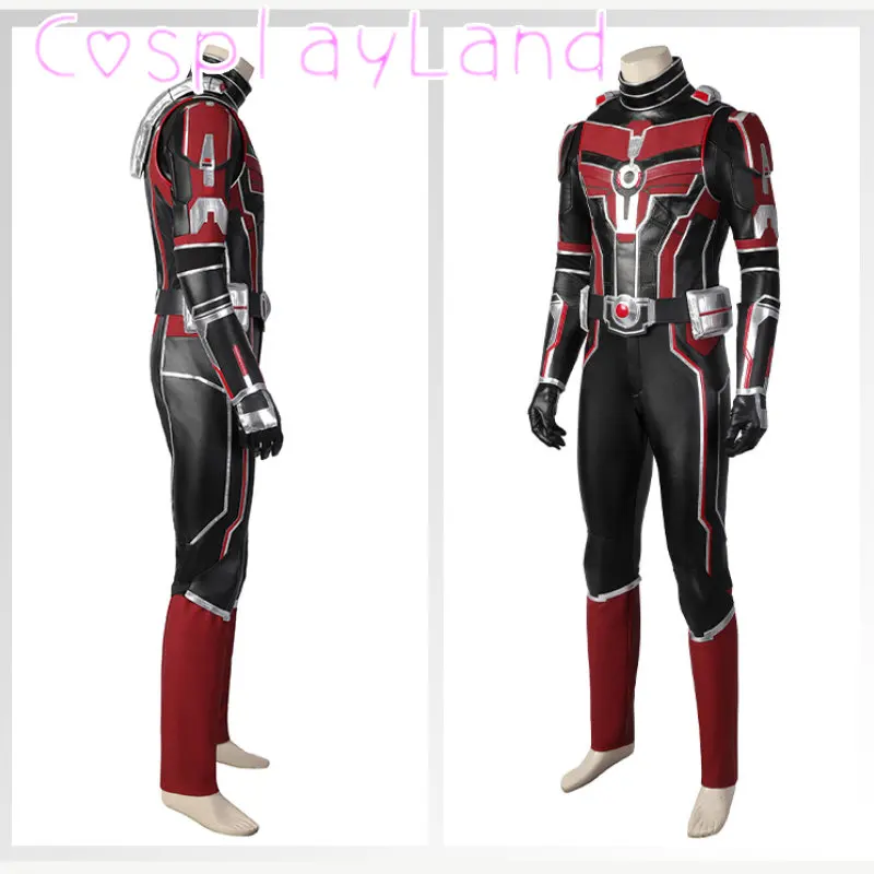 Ant And Wasp Quantumania Cosplay Outfit Scott Lang Suit With Cowl Customizable Carnival Halloween Costumes for Adult Men