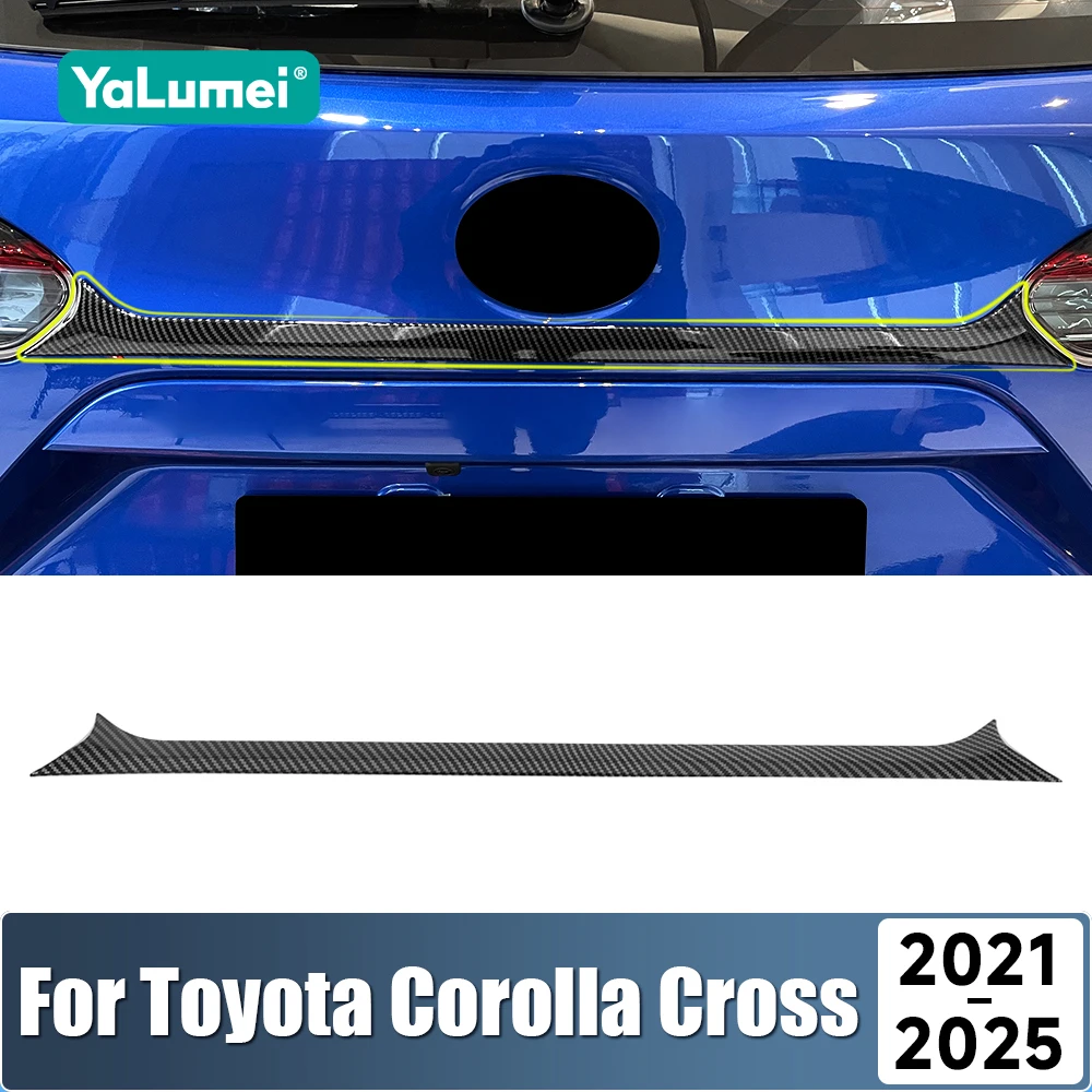 Für Toyota Corolla Kreuz XG10 2021 2022 2023 2024 2025 Hybrid Hinten Schwanz Stamm Tür Oberen Streifen Trim Abdeckung Aufkleber zubehör