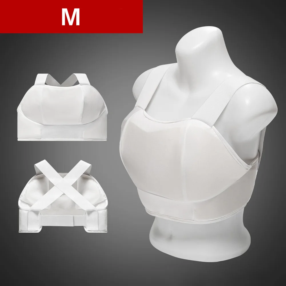 Protector de pecho de Karate grueso XS/S/M para mujer, placa de pecho de Taekwondo, Protector de entrenamiento altamente elástico, equipo marcial ligero