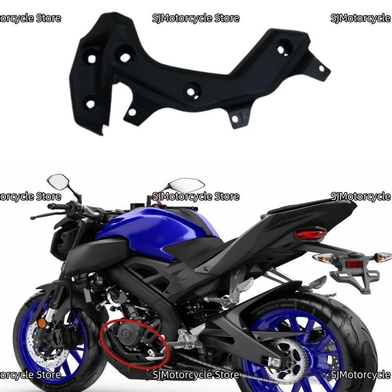 اكسسوارات الدراجات النارية الجانب السفلي الأيسر هدية القلنسوة محرك غطاء الكسوة صالح لياماها MT 125 MT-125 2015 2016 2017 2018 2019 2020 #1