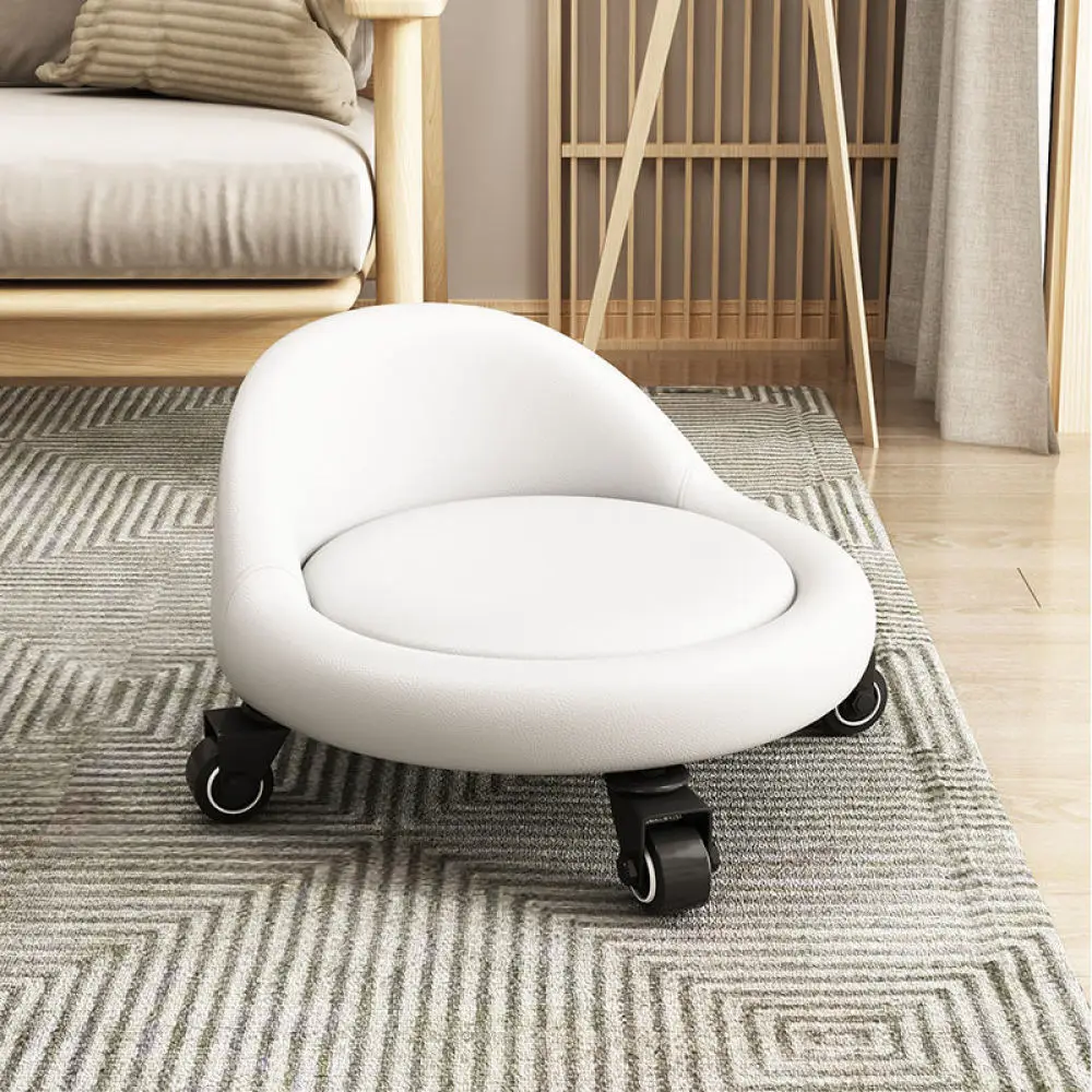 Low Profile Rolling Stool Mobile Floor Seat With Casters Household Cleaning Chair Practical Mobility Tool For Work