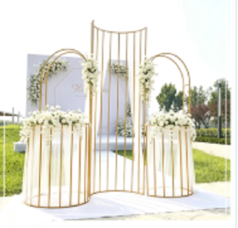 Modern Metal Wedding Arch Rustic Backdrop for Stage Birthday Party Home Celebration Decoration