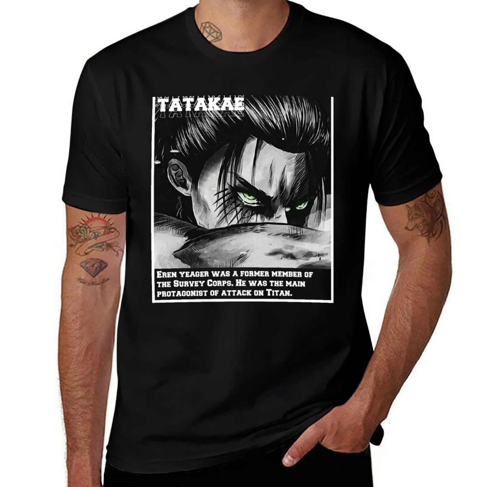 

TATAKAE TATAKAE TATAKAE T-Shirt t shirts for man pack cotton t shirts designer T-Shirt