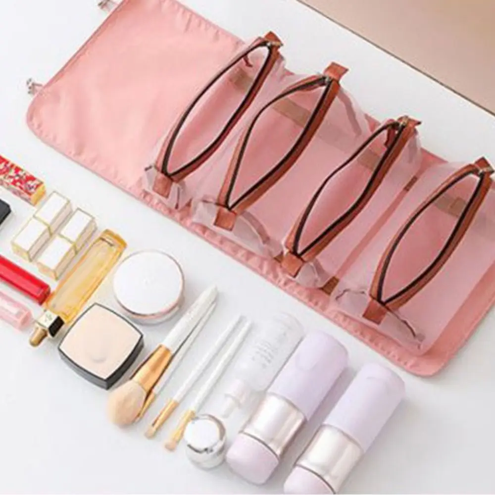 Multi-Function Storage Travel Roll-up Cosmetic Organizer Jewellery Wash Bag Hanging Toiletry Pouch Makeup Case