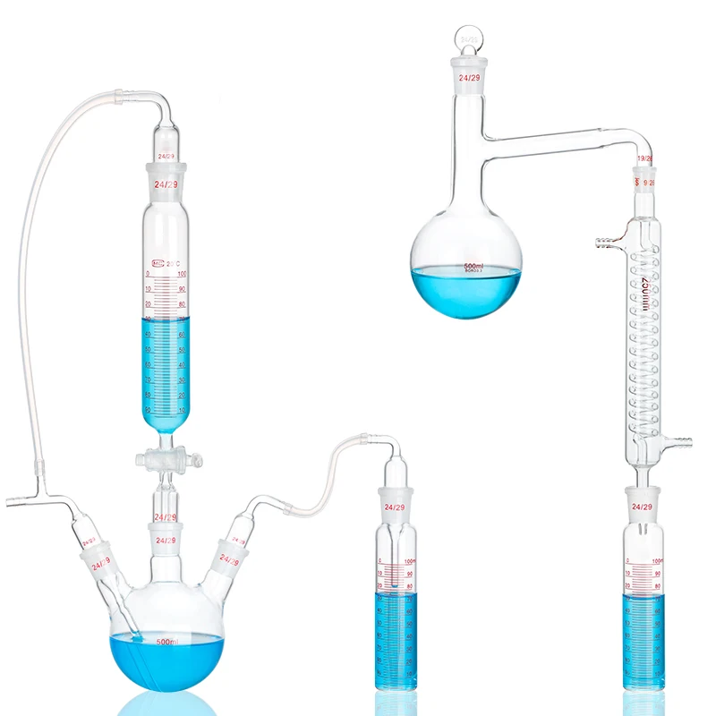 Sulfide acidification air blowing distillation absorption device methylene blue spectrophotometry measuring device 500ml