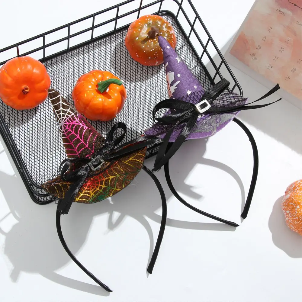 Halloween Spider Web Witch Hat Ghost Festival Skull Headband Holiday Party Atmosphere Performance puntelli Tiara accessori per capelli