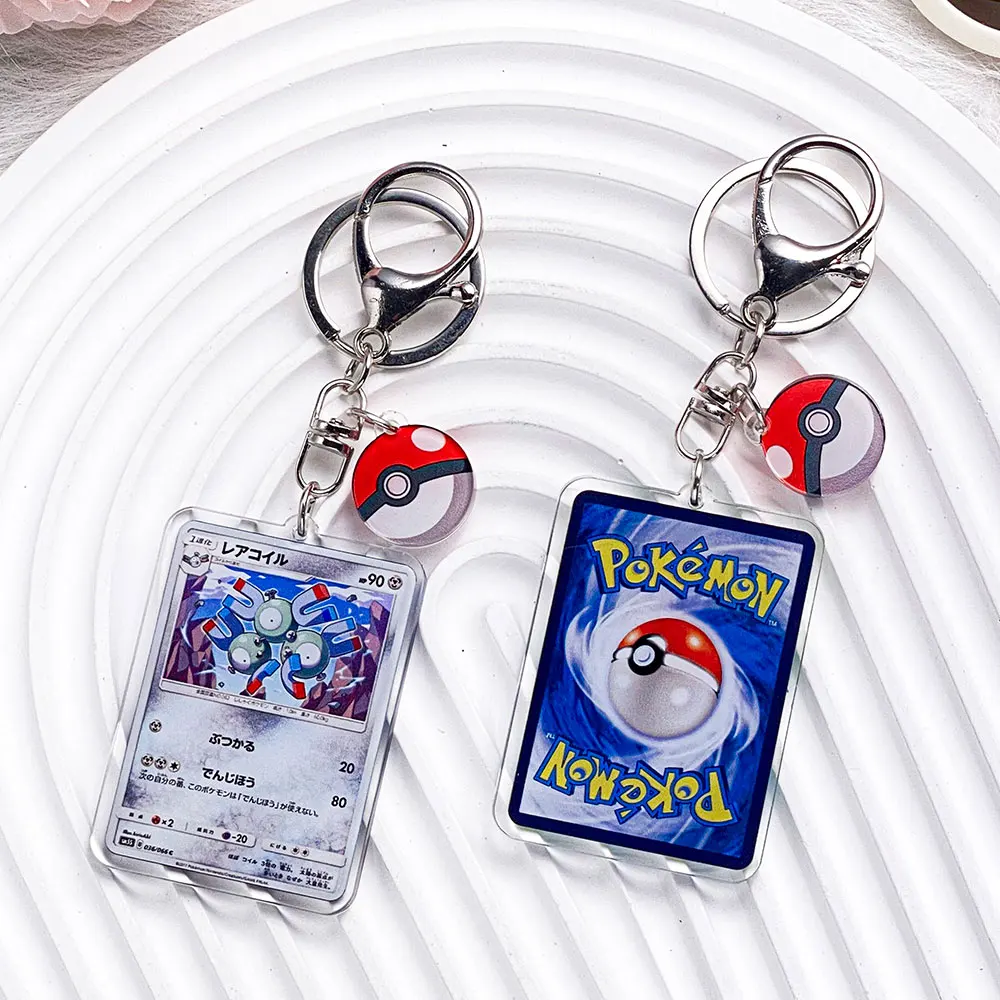 Pokémon-personages Pikachu Bulbasaur Jigglypuff Acryl sleutelhanger Tasbedels Accessoires Rugzakhanger Sleutelhouder Vriend Geschenken