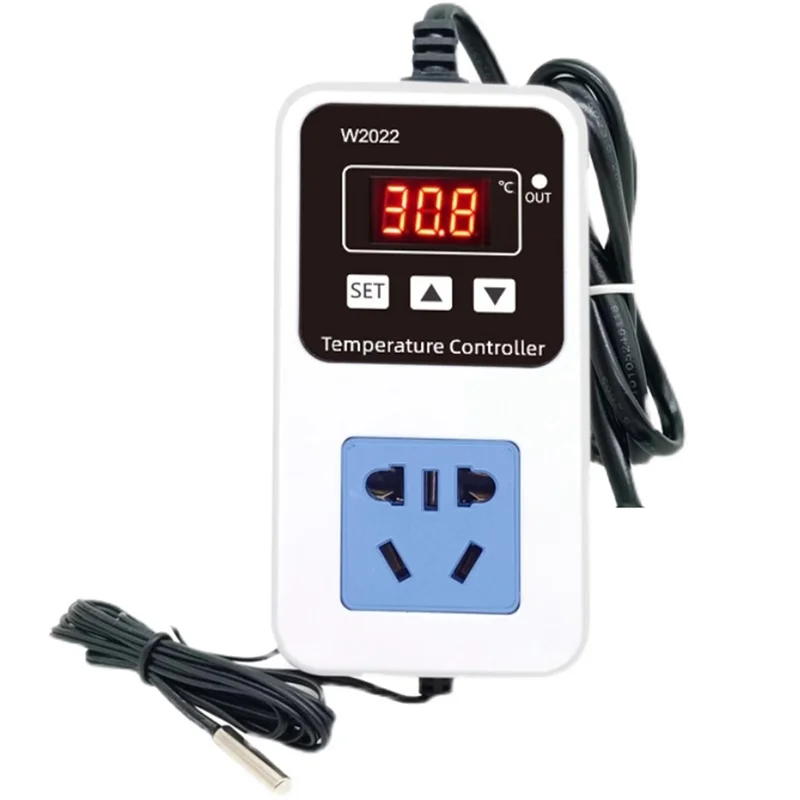 N82R W2022 Regolatore di temperatura AC220V Display a LED Termostato digitale Microcomputer da 1500 W Controllo preciso della temperatura (UE)