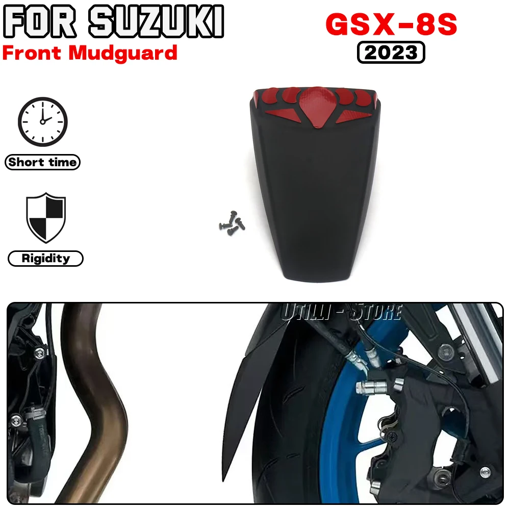 

For Suzuki GSX-8S 2023- Motorcycle accessories Front Fender Extender Mudguard Extension Splash Guard Plastics