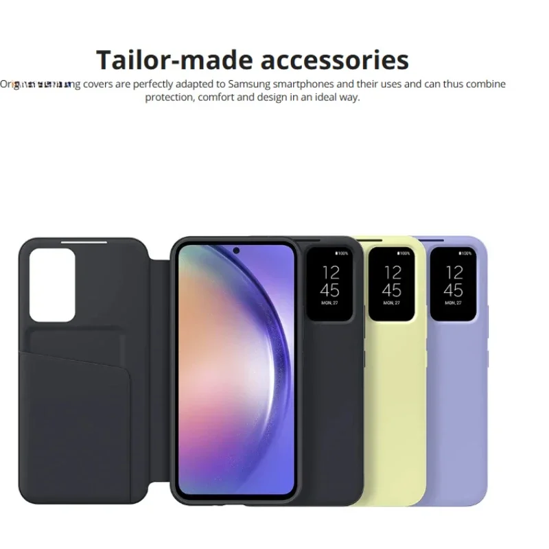 

A54 Smart View Wallet Case for Samsung Galaxy A54 5G S-View Wallet Flip Phone Case Card Holder Slot EF-ZA546