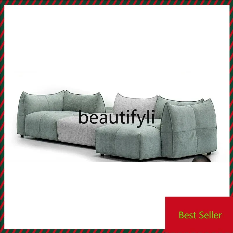 

G80 Free combination large flat horizontal hall double-sided fabric sofa