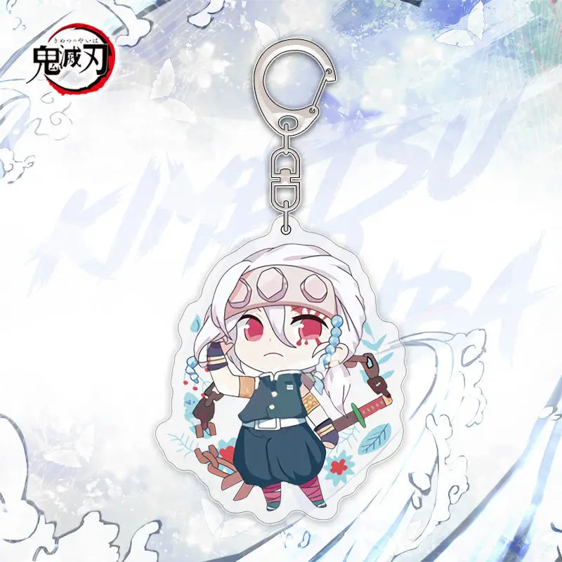 New Demon Slayer Agatsuma Zenitsu Tomioka Giyuu Kochou Shinobu Anime Two-dimensional Acrylic Pendant High-Quality Desktop Stand