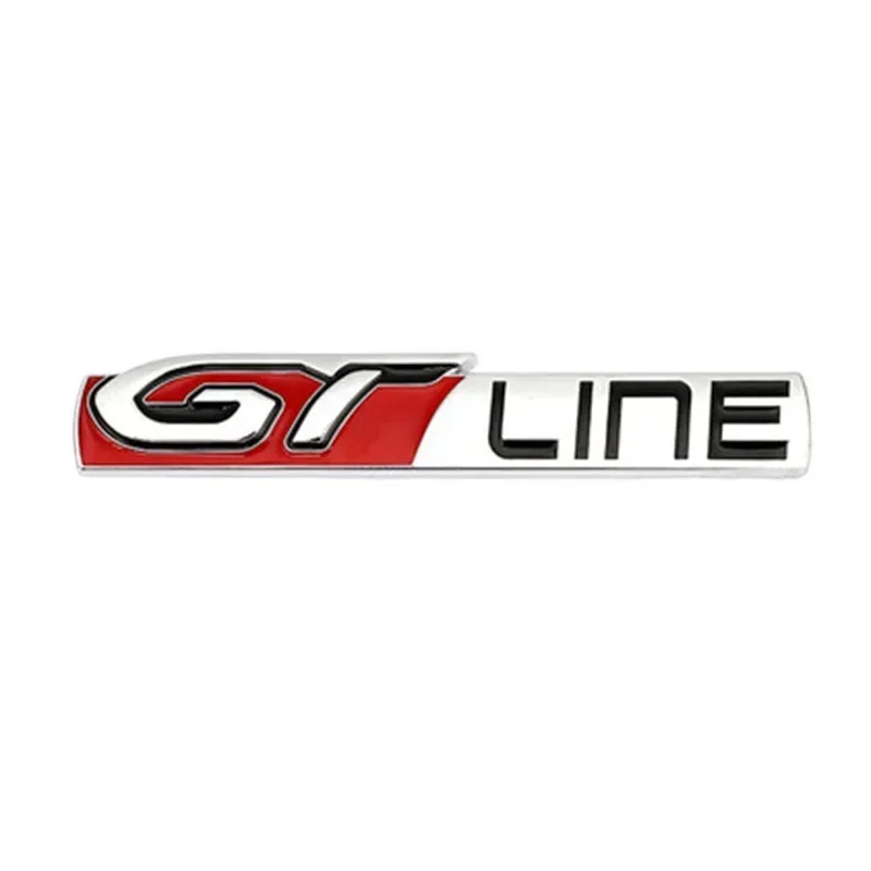 Металлическая Наклейка на кузов автомобиля, эмблема GT Line, значок на задний багажник для KIA K2 K3 K5 Stonic Soul Ceed Carens Sportage R Stinger, аксессуары