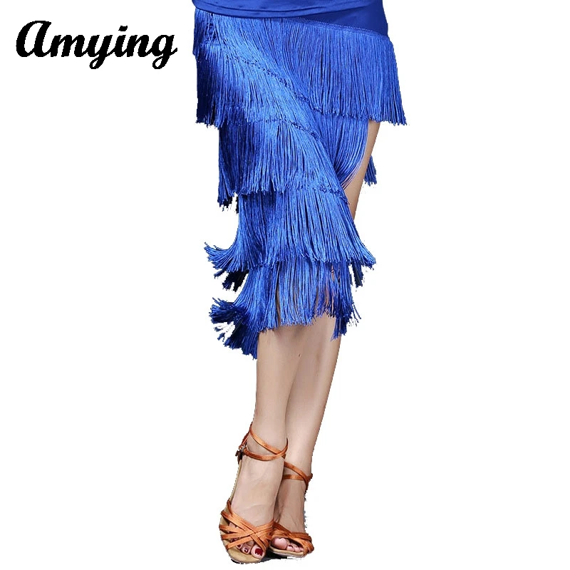 

Women Latin Dance Tassel Costume Irregular Skirts Practice Costume Cocktail Social Dance Jazz Cha Cha Tango Ballroom Samba Skirt