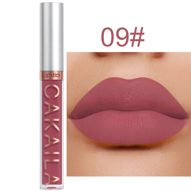 18 Colors Lipsticks Waterproof Sexy Matte Lip Gloss Women Makeup Long Lasting Red Pink Nude Liquid Lipstick Cosmetics