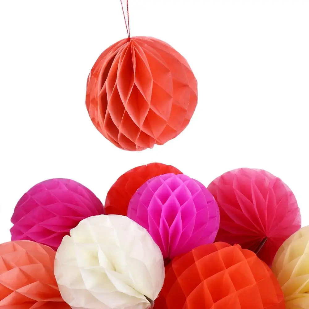 Good Fortune Paper Honeycomb Ball Lantern Best Wishes Good Luck Party Decoration Lantern Happiness Party Pendants Lantern