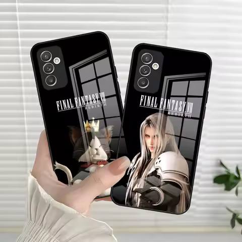 Final Fantasy Sephiroth Phone Case For S24 Ultra Samsung S23 S22 S20 Fe S21 Plus Galaxy A54 A34 A24 A53 A16 A13 Glass Cover