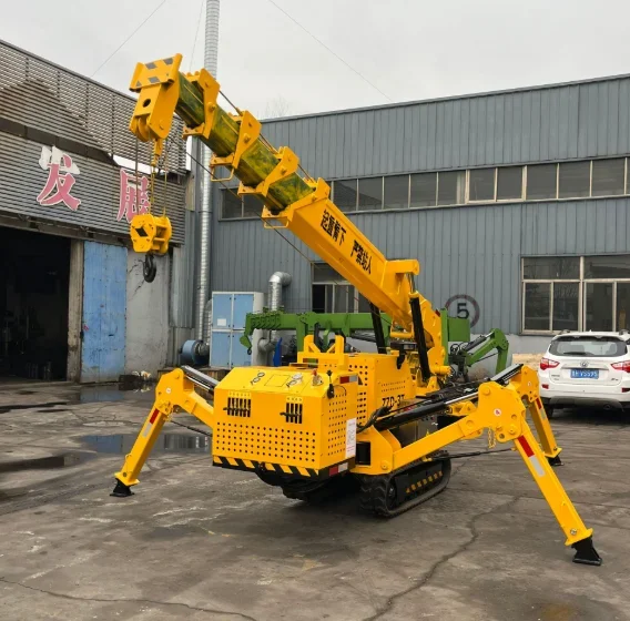 High Safety 3T 5T 8T 12T Electric Remote Control Spider Crane 360 Degree Crawler Hydraulic Jib Crane