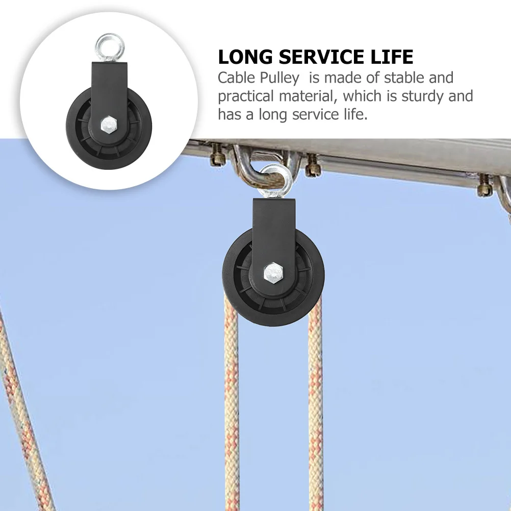 

2pcs Cable Pulley Wheel Universal Bearing Fitness Equipment Accessories Rotation Traction Pulley Gym Machine Attachment Silent
