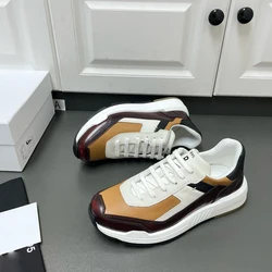 Seetoo Fast Track Leather Leisure Sports Running Shoes Scritto Graphic Standard Leather Shoe Size Number