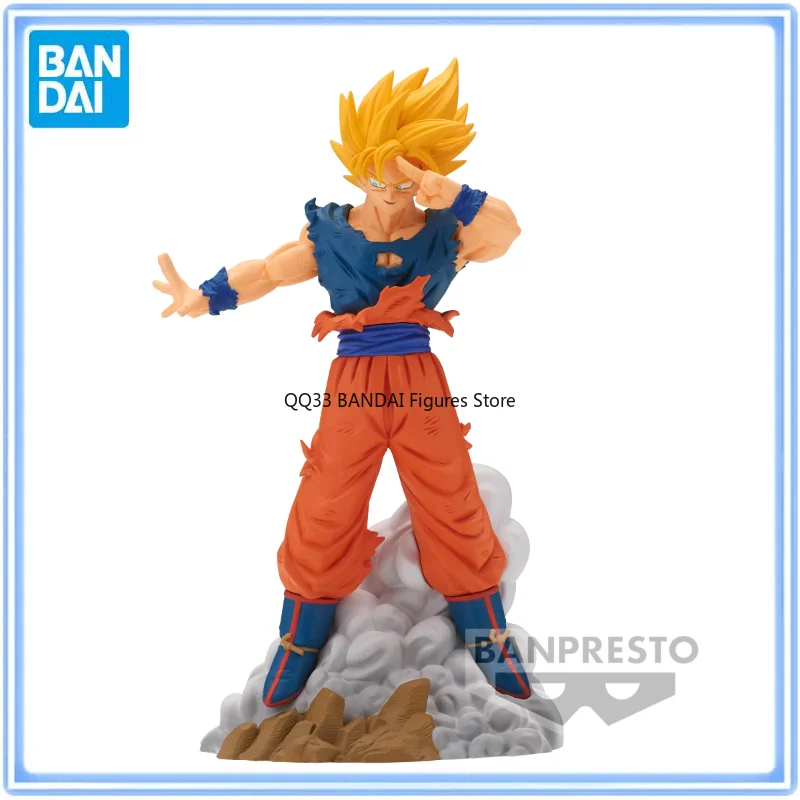 

Bandai Original Dragon Ball Z History Box Vol.9 Super Saiyan Son Goku Anime Action Figure Model Decoration Collectible