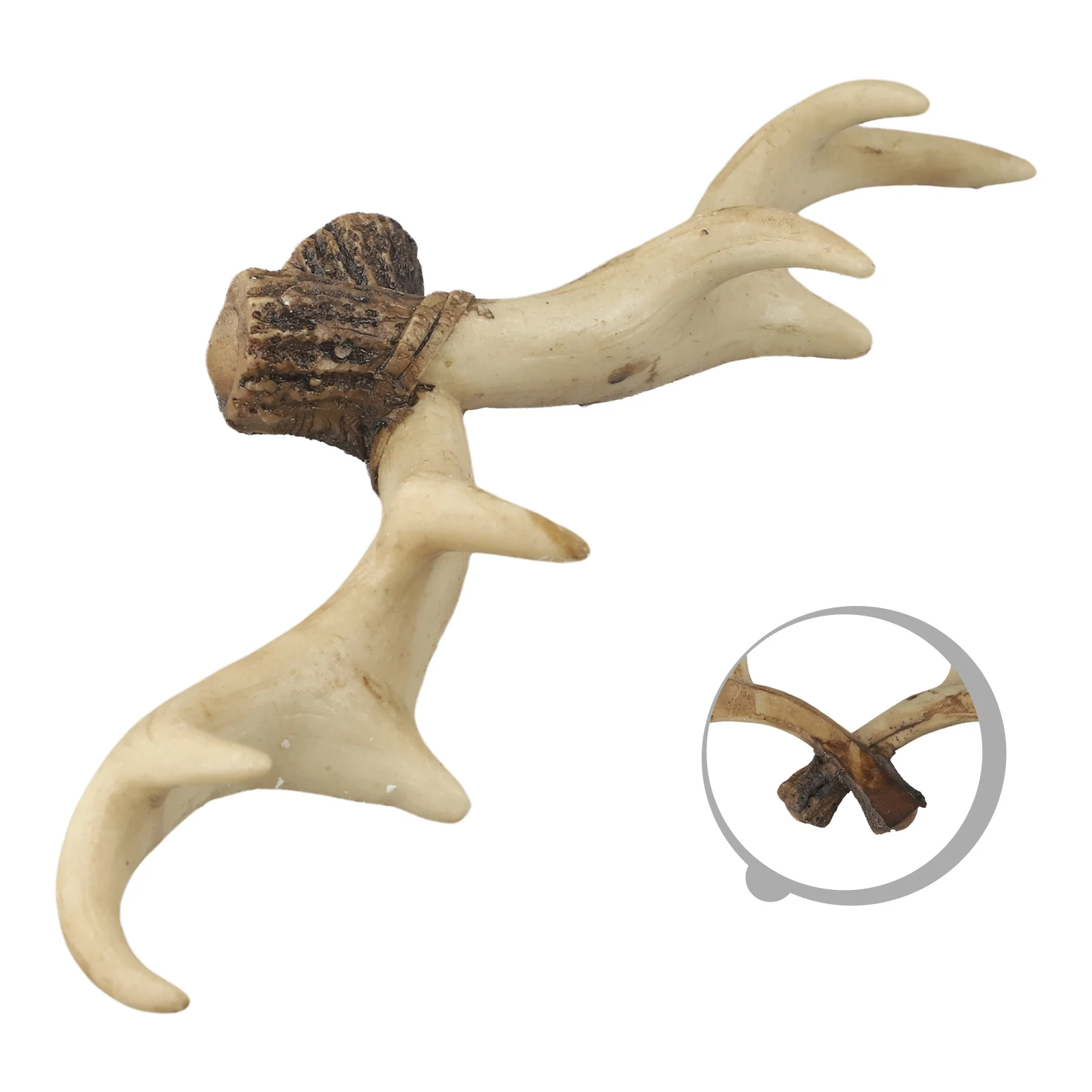 As Shown In The Figure Resin Decorative Hook Vintage Deer for horn Hook 28 X 9.5cm Easy Installation High-quality Resin